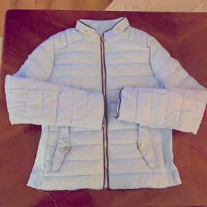 So cute, gently used light blue jacket, excellent contain. Like new.